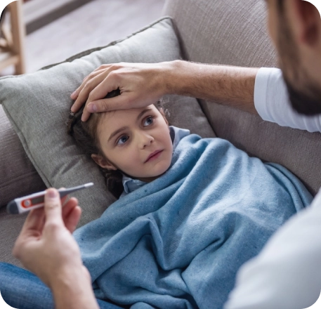 صورة لطفلة مريض