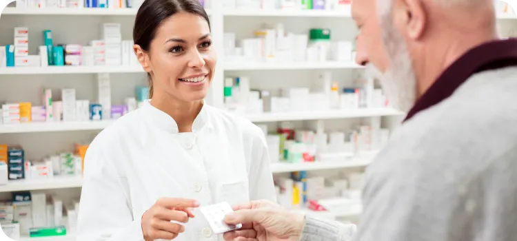 A smiling pharmacist